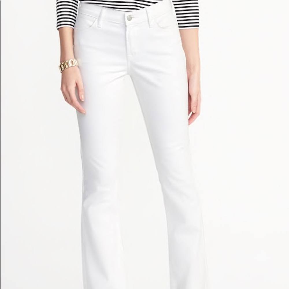 Old navy white flare jeans